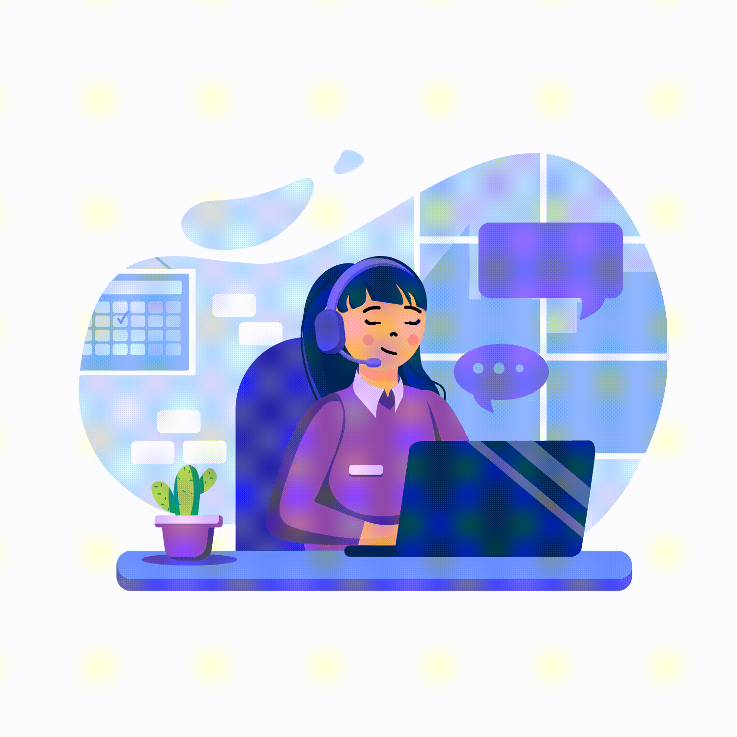 Customer support illustration